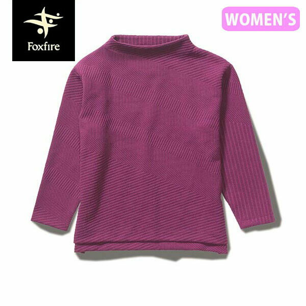 セール フォックスファイヤー Foxfire レディース トップス 七分袖 Tシャツ カットソー サーマルキルトボトルネック7/S Thermal Quilt Bottle-neck 7/S パープル T-FOX8115392093