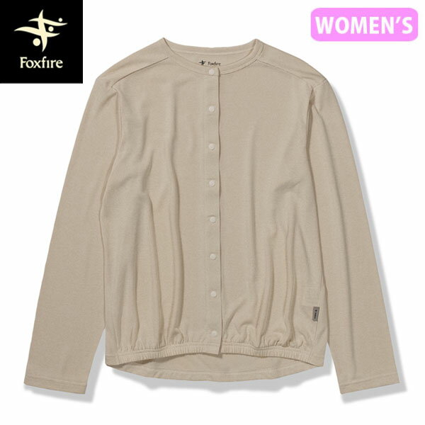 フォックスファイヤー Foxfire レディース カーディガン 長袖 SCメランジスナップカーディ アイボリー(003) 防虫 吸汗 スコーロン UVカット FOX8215381003