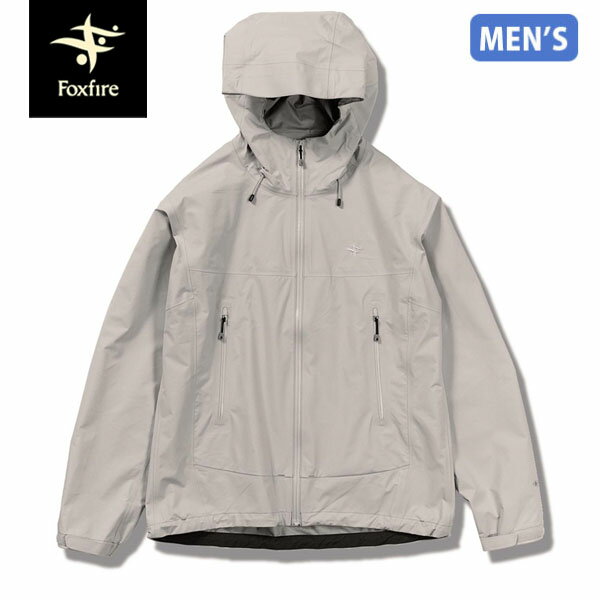 フォックスファイヤー Foxfire メンズ レインジャケット ゴアテックス クレストクライマージャケット グラナイトサンド GORE-TEX 防水透湿 通勤 FOX7411032228