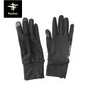 フォックスファイヤー Foxfire インナーグローブ ライナーPLUSフリースグラブ Liner PLUS Fleece Gloves 手袋 グローブ スマホ対応 薄手 アウトドア ブラック(025) FOX5420049025