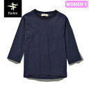 セール フォックスファイヤー Foxfire レディース Tシャツ 七分袖 スラブクルー7/S ネイビー(046) T-FOX8215361046