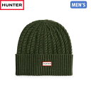 国内正規品 ハンター HUNTER ニット帽 HR20013 FXR メンズ ケーブル ビーニー HURHR20013FXR