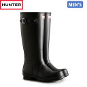 国内正規品 ハンター HUNTER レインブーツ 長靴 メンズ 防水 雨 梅雨 通勤 MFT9000RMA BLK ブラック 黒 メンズ オリジナル トール レイン ブーツ HURMFT9000RMABLK