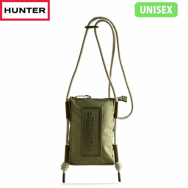 ハンター スマホショルダー 国内正規品 ハンター HUNTER スマホショルダー サコッシュ ミニショルダーバッグ ユニセックス UBP1514NRS LIN トラベル リップストップ リサイクル ナイロン フォンポーチ HURUBP1514NRSLIN