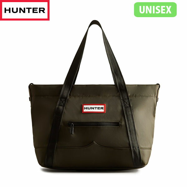 国内正規品 ハンター HUNTER トートバッグ ショルダーバッグ ユニセックス 通勤 旅行 UBS1201KBM DOV ナイロン ミディアム トップ クリップ トート バッグ HURUBS1201KBMDOV