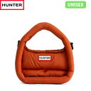 国内正規品 ハンター HUNTER ホーボーバッグ ハンドバッグ ユニセックス フレイムド パファー ミニ ホーボーUBX3711KBM RHYTHMIC CLAY 半月型 HURUBX3711KBMRHC