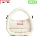 国内正規品 ハンター HUNTER ホーボーバッグ ハンドバッグ ユニセックス フレイムド パファー ミニ ホーボーUBX3711KBM WHITE WILLOW 半月型 HURUBX3711KBMWHW