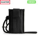 国内正規品 ハンター HUNTER スマホポーチ ユニセックス リファインド スティッチ キャンバス フォンポーチ UBX3712CAA BLACK HURUBX3712CAABLK