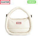 国内正規品 ハンター HUNTER ホーボーバッグ ハンドバッグ ユニセックス フレイムド パファー ミディ ホーボー UBX3712KBM WHITE WILLOW 半月型 通勤 HURUBX3712KBMWHW