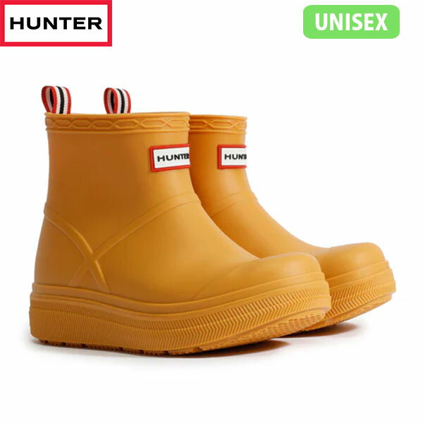 国内正規品 ハンター HUNTER レインブーツ 長靴 ユニセックス メンズ レディース プレイ モールデット ブーツ RICH OCHRE UFS7105PVC-RIO 防水 雨 梅雨 通勤 HURUFS7105PVCRIO