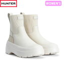 ハンター 国内正規品 ハンター HUNTER レディース レインブーツ 耐水 軽量 雨 雪 通勤 レディース エクスプローラー チェルシー フラットフォームブーツ WHW WFS1000LPY HURWFS1000LPYWHW