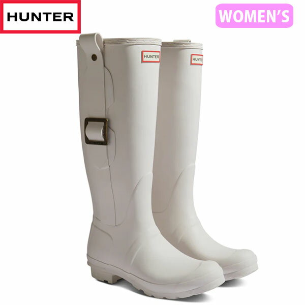 国内正規品 ハンター HUNTER レディース レインブーツ 長靴 防水 雨 雪 通勤 通学 WFT2290RMA WHW レディース オリジナル エグザジュレイテッドバックル トール レインブーツ HURWFT2290RMAWHW