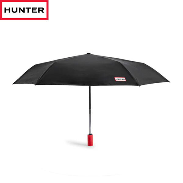 国内正規品 ハンター HUNTER 傘 かさ 晴雨兼用 日傘 UAU7029UPN-BLK ユニセックス メンズ レディース オール ウェザー オート コンパクト アンブレラ (晴雨兼用傘) 50CM ブラック HURUAU7029UPNBLK