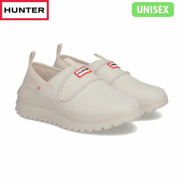 国内正規品 ハンター HUNTER スニーカー スリッポン UFF3118NRS-WHW ユニセックス メンズ レディース イン/アウト フロー リップストップ スリッポン ホワイトウィロー 軽量 通気性 HURUFF3118NRSWHW