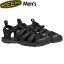 KEEN キーン サンダル メンズ クリアウォーター シーエヌエックス MEN CLEARWATER CNX TripleBlack KEE1026311