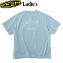 キーン KEEN レディース 半袖Tシャツ オーシーアールピー フッド ロゴ ティー ウィメンズ OC/RP HOOD LOGO TEE WS WOMEN SLATE BLUE/STAR WHITE KEE1029385