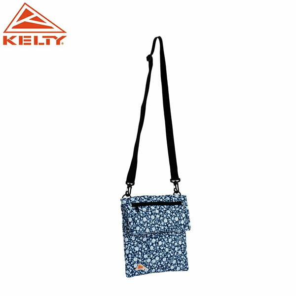 Rakuten - KELTY ケルティ ショルダーバッグ MINI ZIP FLAP POUCH ブルーフラワー アウトドア ポーチ 3259255725 KEL4570176630456