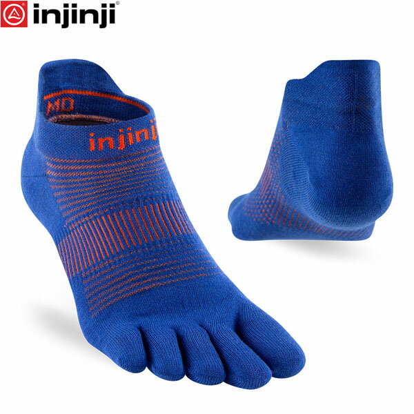 乐天商城 - インジンジ injinji ラン ライトウェイト ノーショウ サファイア 281110 五本指ソックス 靴下 薄手 アウトドア ランニング INJ281110SPP