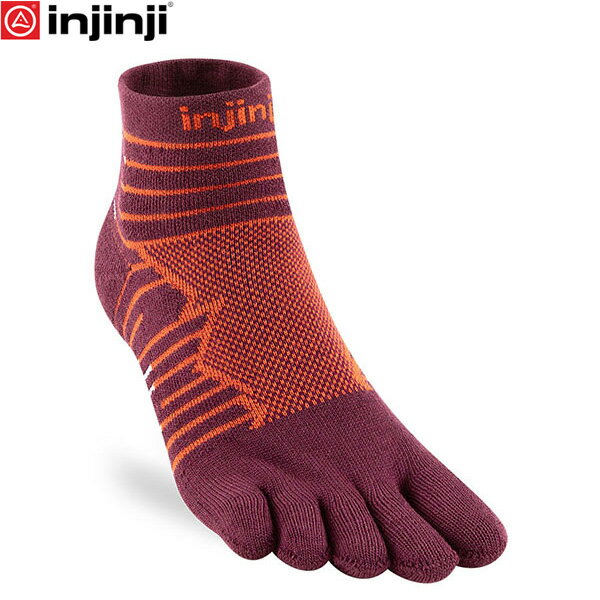 樂天商城 - インジンジ 401130 ウルトラランミニクルー マホガニー ソックス 靴下 injinji ULTRARUNシリーズ INJ401130MAH