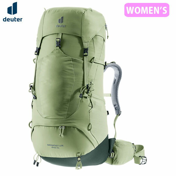 乐天商城 - ドイター deuter レディース 女性用 リュック バックパック エアコンタクトライト45 ＋10SL グローブ×アイビー 登山 ハイキング D3340223 DEU33402231214