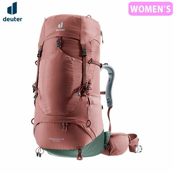 deuter ドイター エアコンタクトライト 45 + 10 SL カスピア アイビー バックパック リュック 登山 縦走 レデース 女性用 D3340223-5215 DEU33402235215