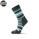 FITS フィッツ ミディアムハイカークルー チャコール 中厚 靴下 ソックス アウトドア ハイキング トレッキング F1015 F1015015