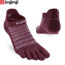 インジンジ injinji ラン LW ノーショウ ウール ガーネット 261610 五本指ソックス 靴下 アウトドア 薄手 ランニング メンズ レディース I...
