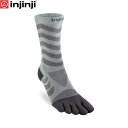 injinji インジンジ ウイメンズ ウルトラ ラン クルー スレート 五本指ソックス 靴下 アウトドア レディース ランニング 吸水速乾 401171 INJ401171SLA