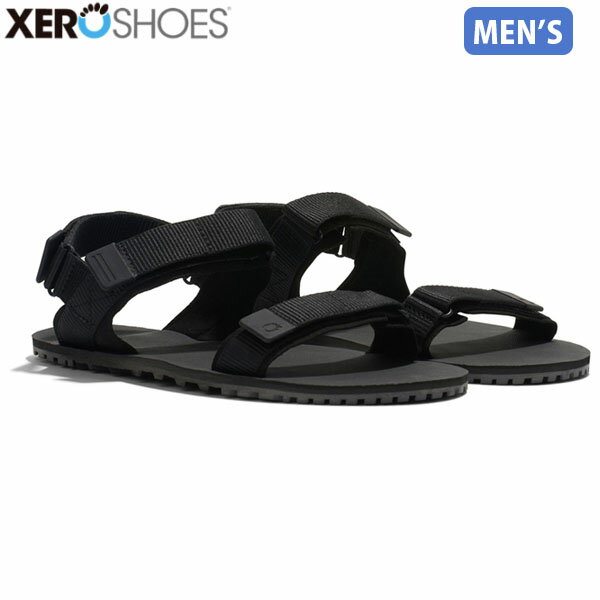 ゼロシューズ XEROSHOES メンズ サンダル M's D-トレイル ブラック/アスファルト ストラップ スポーツ アウトドア ベアフット XERDTRMBKAP