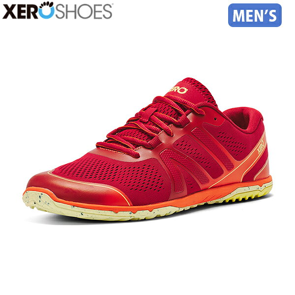 ゼロシューズ XEROSHOES メンズ ベアフットシューズ ランニングシューズ HFS2 サルサレッド 裸足感覚 ゼロドロップ 幅広 XERHSMSARD