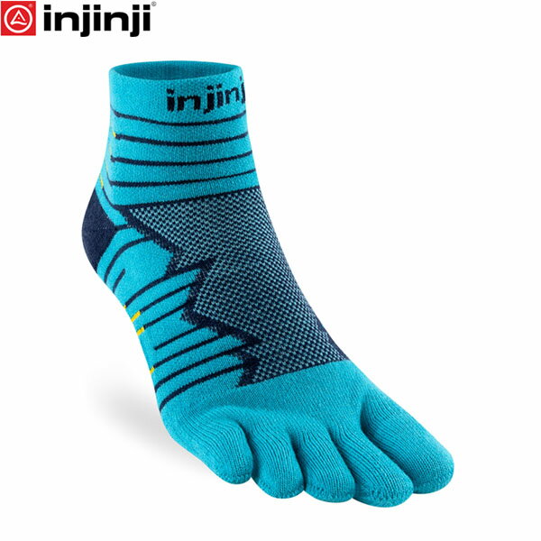 インジンジ injinji ウルトラ ラン ミニクルー パシフィックブルー 五本指ソックス 靴下 ア