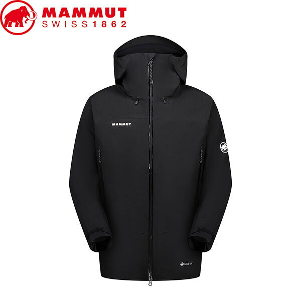 樂天商城 - マムート MAMMUT 1010-31331 アルパインジャケット ゴアテックス メンズ Alpine Guide HS Hooded Jacket AF Men black アジアンフィット 防水 透湿 登山 ハイキング MAM1010313310001