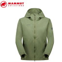 MAMMUT 1012-00401 Hiking WB Hooded Jacket AF Women marsh Apparel マムート レディース ウインドシャツ グリーン MAM10120040140285