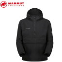 MAMMUT 1012-00730 Hiking WB Hooded Anorak AF black Apparel マムート ユニセックス ウインドシャツ ブラック MAM1012007300001