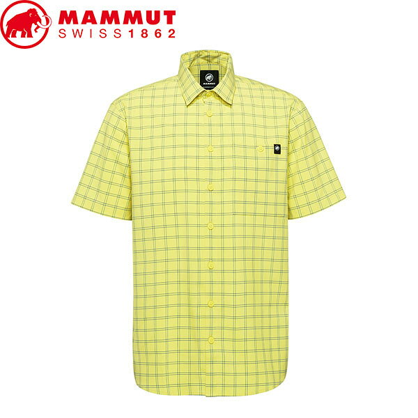 Rakuten - マムート MAMMUT 1015-01660 半袖シャツ メンズ Lenni Shirt AF Men holunder-tschiel アジアンフィット 吸汗速乾 抗菌 トレッキング ウォーキング MAM1015016601330