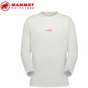 MAMMUT 1016-01030 QD Logo Print Longsleeve T-shirts AF Men white-mammut red PRT1...