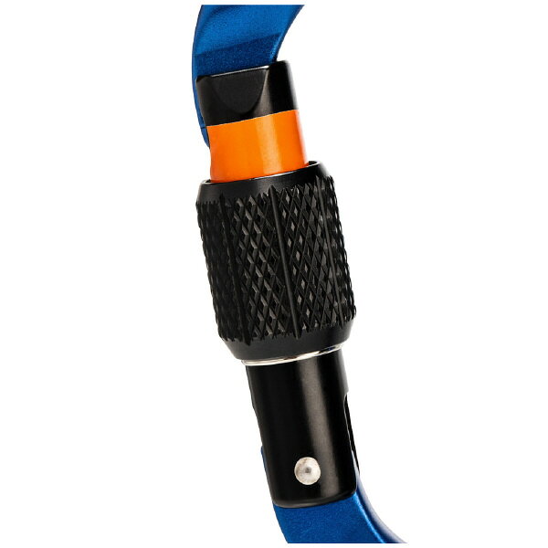 Retailer リテイラーのMAMMUT 2040-02470 Classic HMS Screwgate Carabiner Screw Gate, blue Climbing Gear マムート ギア クライミング用品 ブルー MAM2040024701550｜アングル3