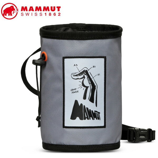 MAMMUT 2050-00340 Gym Print Chalk Bag alloy Climbing Gear マムート ギア チョークバック シルバー MAM20500034000696