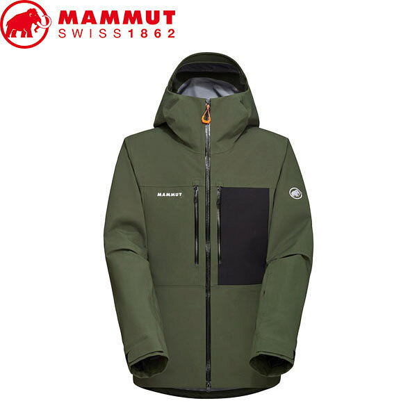 マムート MAMMUT メンズ ジャケット Stoney HS Hooded Jacket AF Men アジアンフィット dark marsh-black アウトドア ハイキング MAM10103099040294