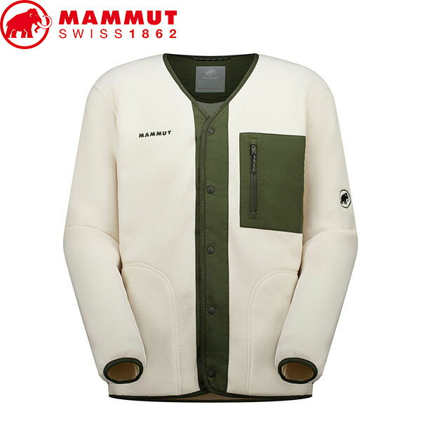 マムート MAMMUT ユニセックス カーディガン Moonstone Hybrid ML Cardigan AF アジアンフィット oatmeal-dark marsh MAM1014064807540