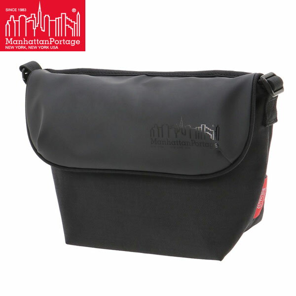 Rakuten - マンハッタンポーテージ メッセンジャーバッグ 防水 Manhattan Portage Nylon Messenger Bag Back Pocket W/ Divider Magnet VEG Leather 600D HYDR Black ベジレザー マグネット開閉式 MP1603BPDMGNTVGL6BLK