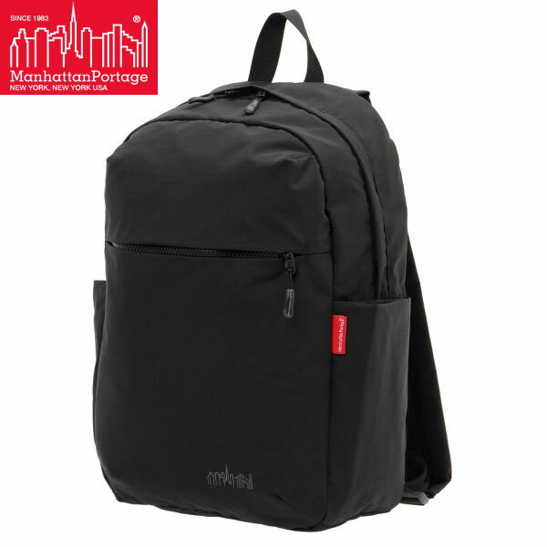 マンハッタンポーテージ リュック バックパック Manhattan Portage Queensboro Backpack Back Pocket Nylon Tussah Quill Black ナイロンタッサー 旅行 トラベル MP2286BPTSBLK