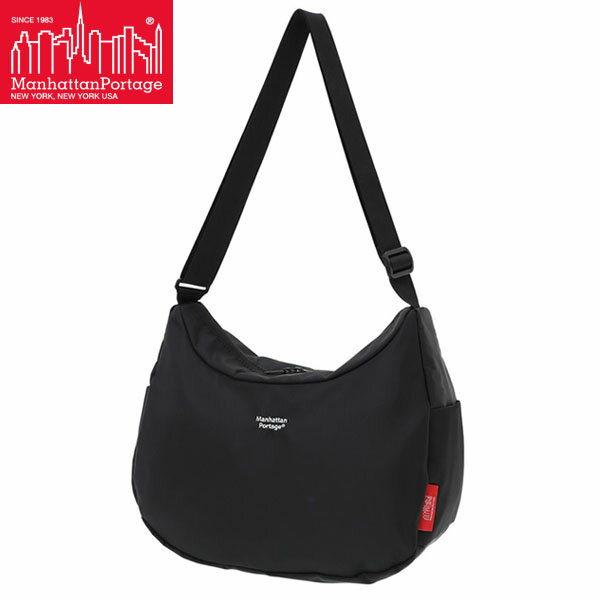 Rakuten - マンハッタンポーテージ ショルダーバッグ Manhattan Portage MURRAY HILL SHOULDER BAG FLIGHT NYLON BACKING Black ラウンド型 旅行 トラベル MP6063NTWLBBLK