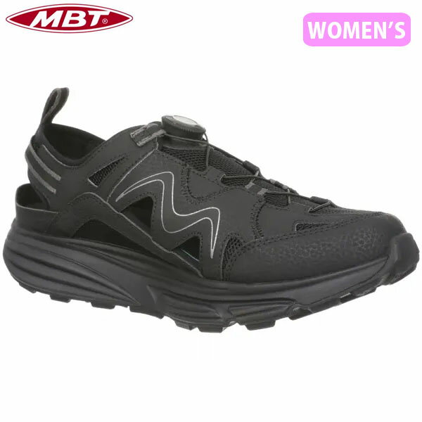 MBT エムビーティー レディース スニーカー サンダル 靴 KINABALU 19 BLACK/BLACK メッシュ素材 MBT703234257R