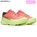 メレル MERRELL レディース トレイルランニングシューズ アジリティーピーク5 AGILITY PEAK 5 BLOSSOM/MANTIS 厚底 ビブラムソール トレラン MERJ068372