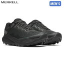 メレル MERRELL メンズ トレイルランニングシューズ ノバ 4 ウォータープルーフ NOVA 4 WATERPROOF ブラック 防水透湿 ハイキング スニーカー MERJ068395
