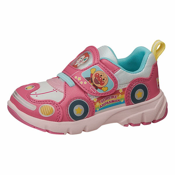 ムーンスター アンパンマン スニーカー ベビー キッズ 子供靴 AP C179 ピンク 2E MOONSTAR 抗菌防臭 洗えるインソール 通園 通学 男の子 女の子 MOO12185594のサムネイル