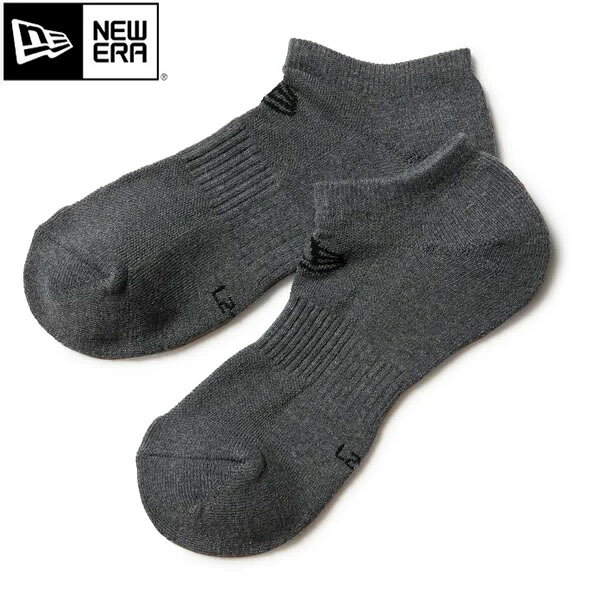 ニューエラ NEW ERA ソックス 靴下 3足セット SOCKS ショート 3ペア チャコール NE...