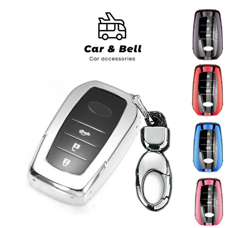 スマートキーケース トヨタ TOYOTA ノア90 ヴォクシー90 ヤリス ヤリスクロス シエンタ アクア ミライ マークX TPU キーホルダー カーアンドベ...