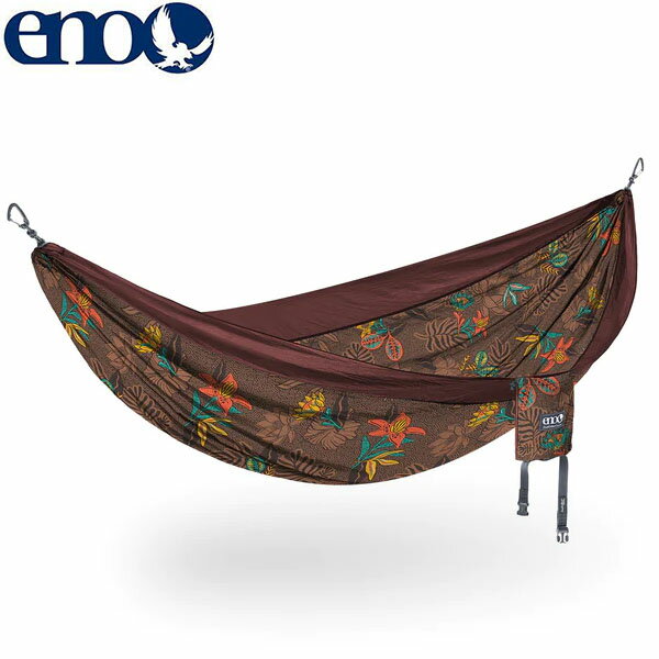  ENO ϥå 1 2 DoubleNest Hammock Prints Tropic/Merlot DNP315  ԥ˥å ȥɥ ENO0811201019780